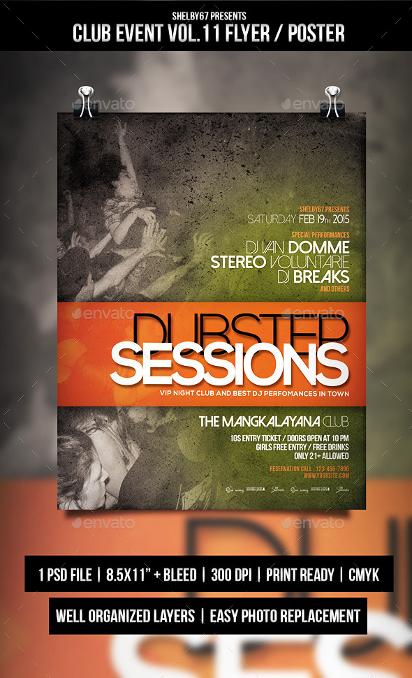 Club Event Flyer Poster Vol.11 Club Event Flyer Poster Vol.11