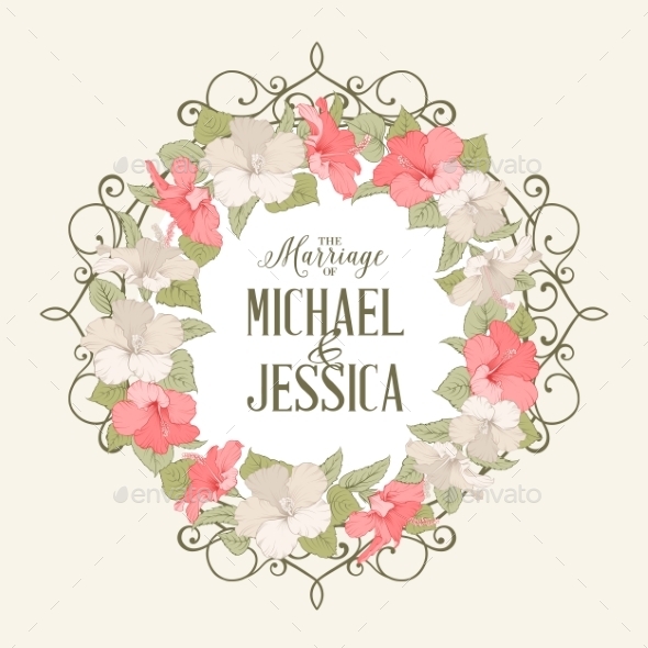 GraphicRiver Rose Mallow Garland 10425704 GraphicRiver Rose Mallow Garland 10425704