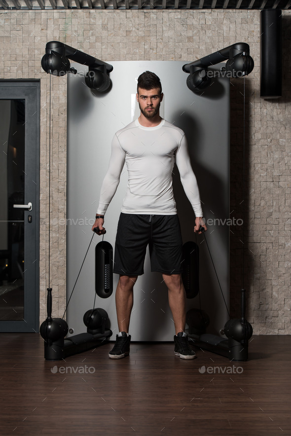 Healthy Young Man Doing Exercise For Back (Misc) Photo Download