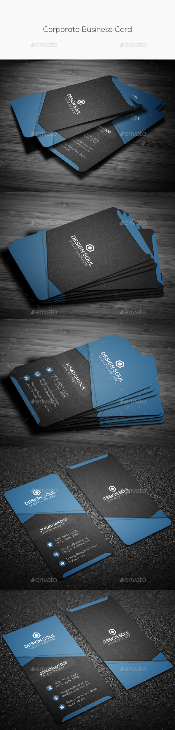 GraphicRiver Corporate Business Card 10427544 GraphicRiver Corporate Business Card 10427544