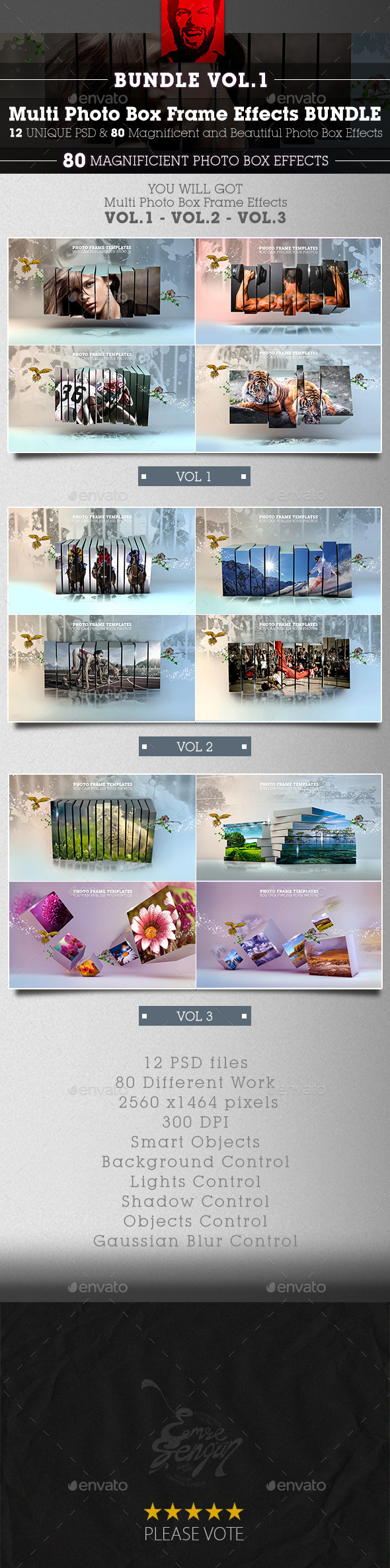 GraphicRiver Multi Photo Box Frame Bundle Vol.1 10428122 GraphicRiver Multi Photo Box Frame Bundle Vol.1 10428122