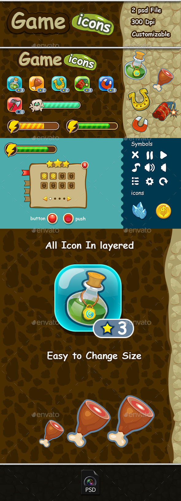 Game Icons & Ui Set Game Icons & Ui Set