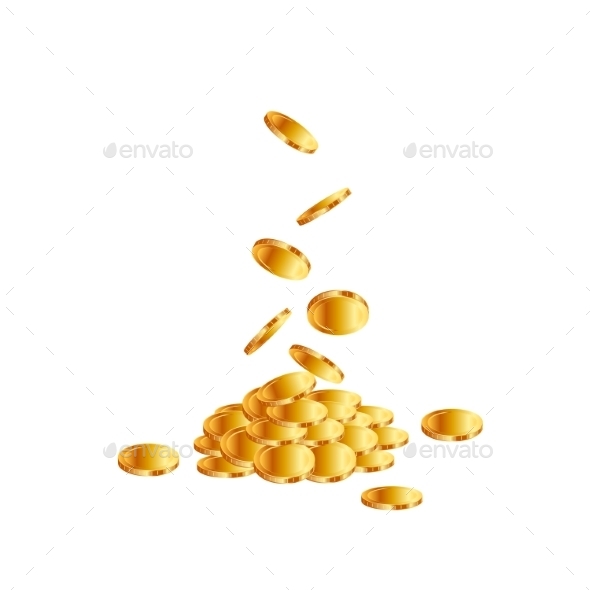 GraphicRiver Coins Falling on Background 10428569 GraphicRiver Coins Falling on Background 10428569