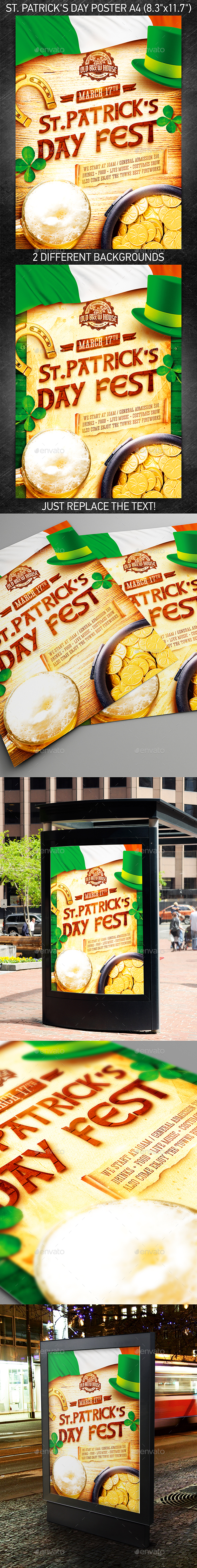 GraphicRiver St Patrick s Day Poster vol.5 10428838 GraphicRiver St Patrick s Day Poster vol.5 10428838