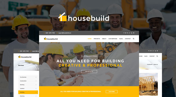 ThemeForest Housebuild HTML Construction Business Template 10390978