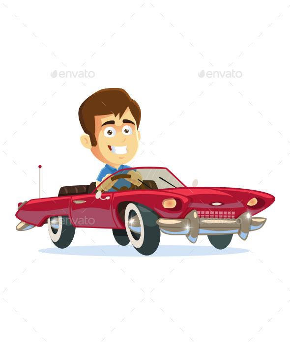 Man Driving Car