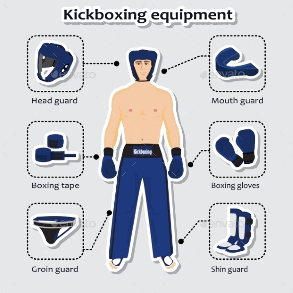 GraphicRiver Sport Equipment for Kickboxing Martial Arts 10429209 GraphicRiver Sport Equipment for Kickboxing Martial Arts 10429209