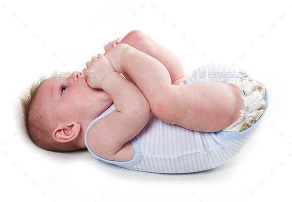 Baby holding his feet (Misc) Photo Download