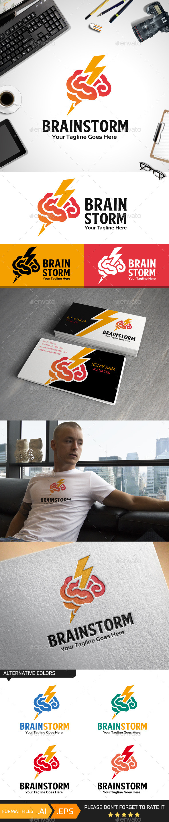 GraphicRiver Brainstorm Logo Template 10398282 GraphicRiver Brainstorm Logo Template 10398282