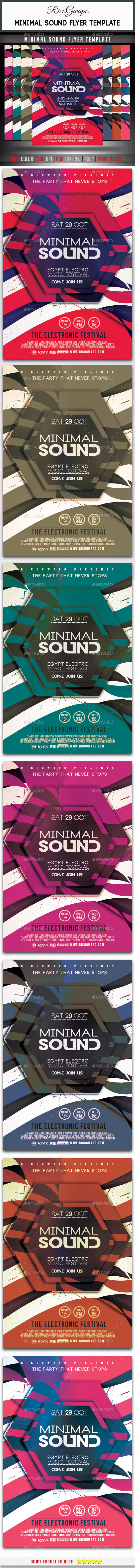 GraphicRiver Minimal Sound Flyer Template 10434698 GraphicRiver Minimal Sound Flyer Template 10434698
