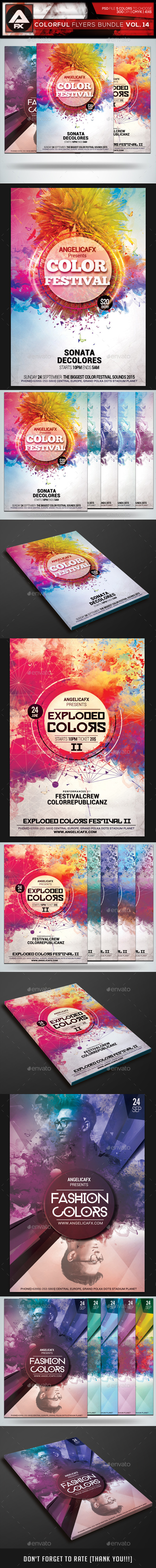 GraphicRiver Colorful Flyers Bundle Vol.14 10435445 GraphicRiver Colorful Flyers Bundle Vol.14 10435445
