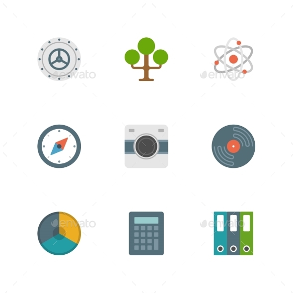 GraphicRiver Flat Design Icons 10435576 GraphicRiver Flat Design Icons 10435576
