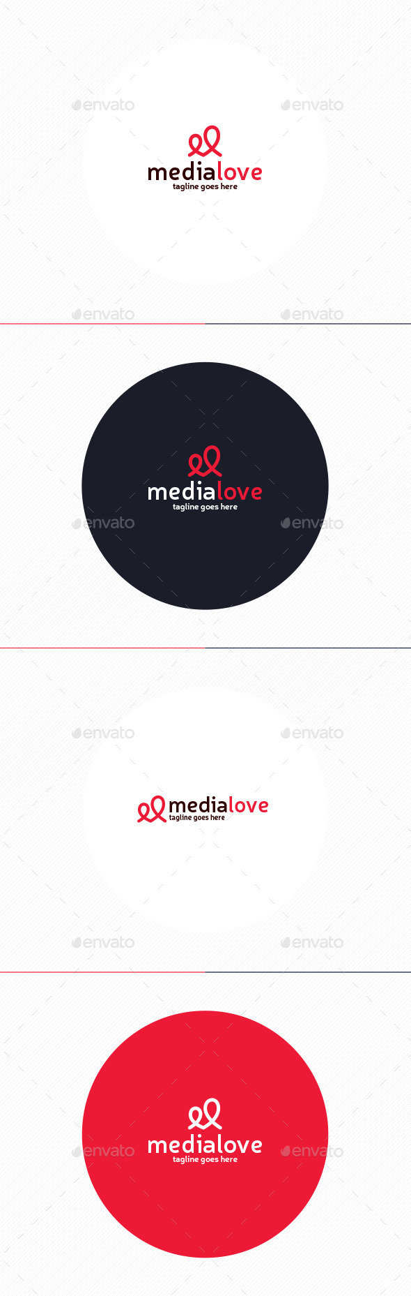 GraphicRiver Media Love Logo Letter M 10435689 GraphicRiver Media Love Logo Letter M 10435689