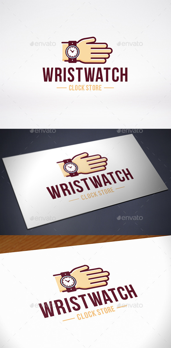 GraphicRiver Hand Wristwatch Store Logo Template 10436000 GraphicRiver Hand Wristwatch Store Logo Template 10436000