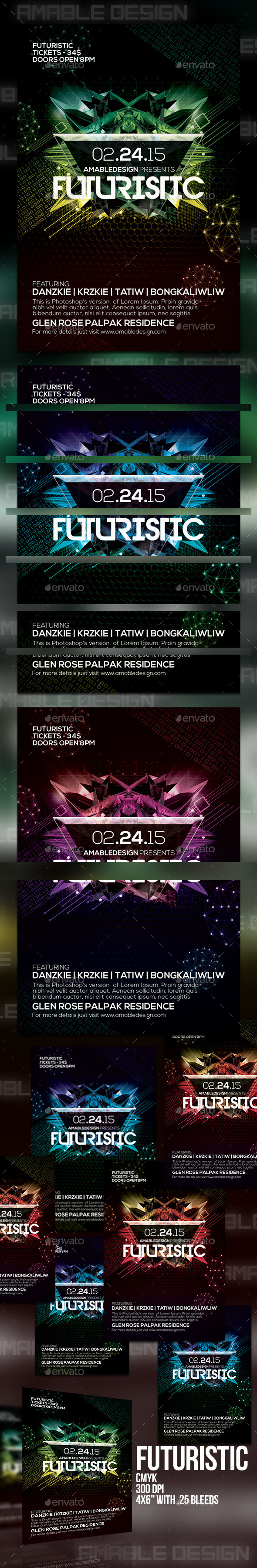 GraphicRiver Futuristic Flyer 10436336 GraphicRiver Futuristic Flyer 10436336