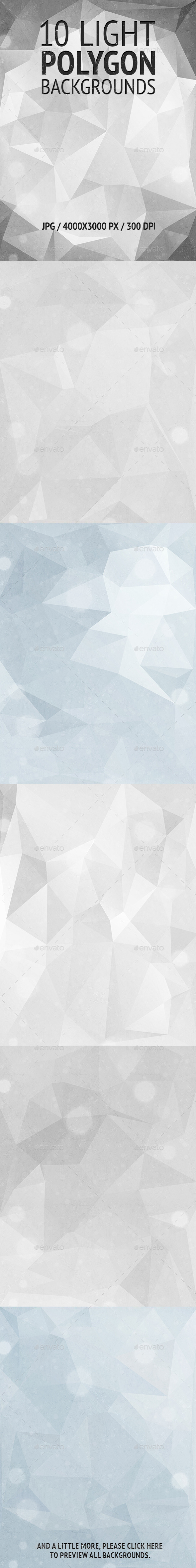 10 Light Polygon Backgrounds