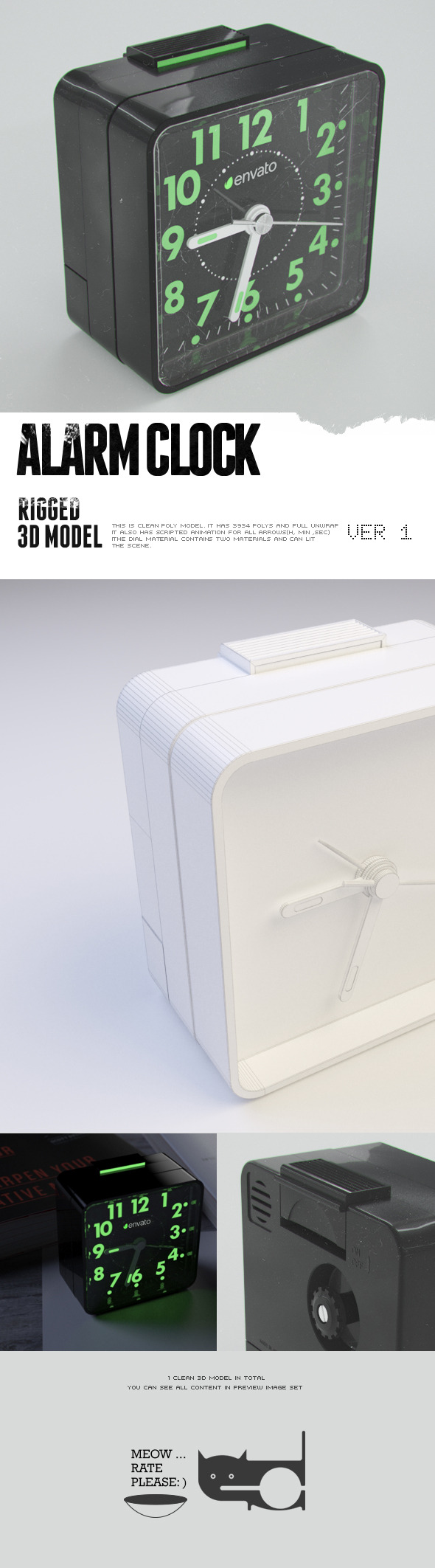 3DOcean Alarm Clock 10437667 3DOcean Alarm Clock 10437667