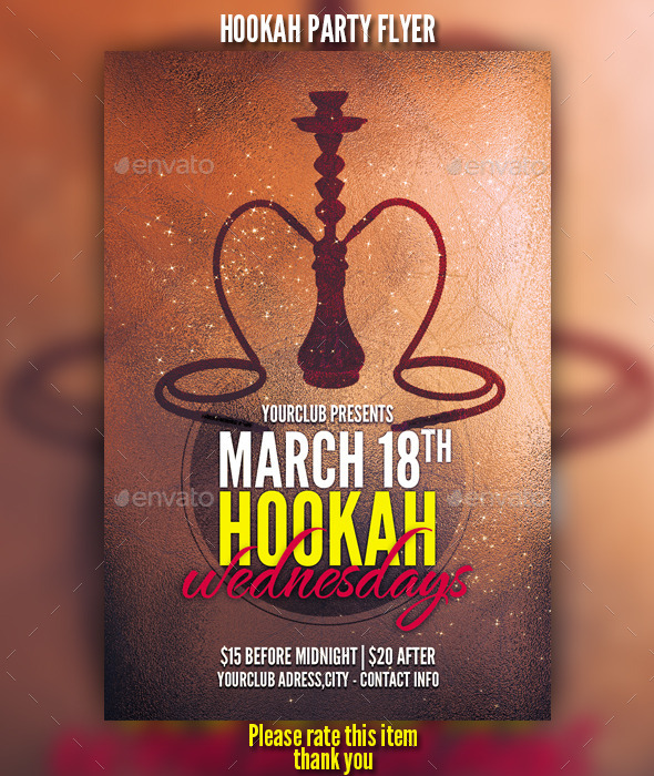 GraphicRiver Hookah Party Flyer 10438159 GraphicRiver Hookah Party Flyer 10438159