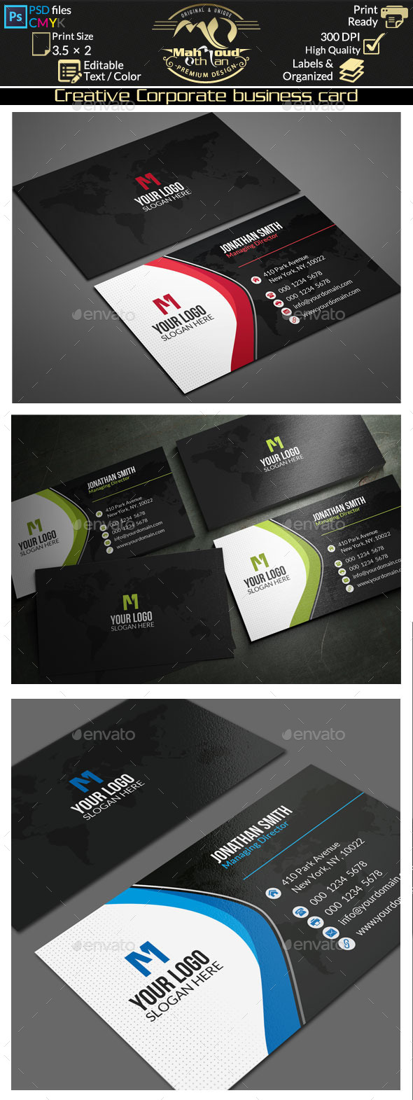 Creative Corporate Business Card 71 Creative Corporate Business Card 71