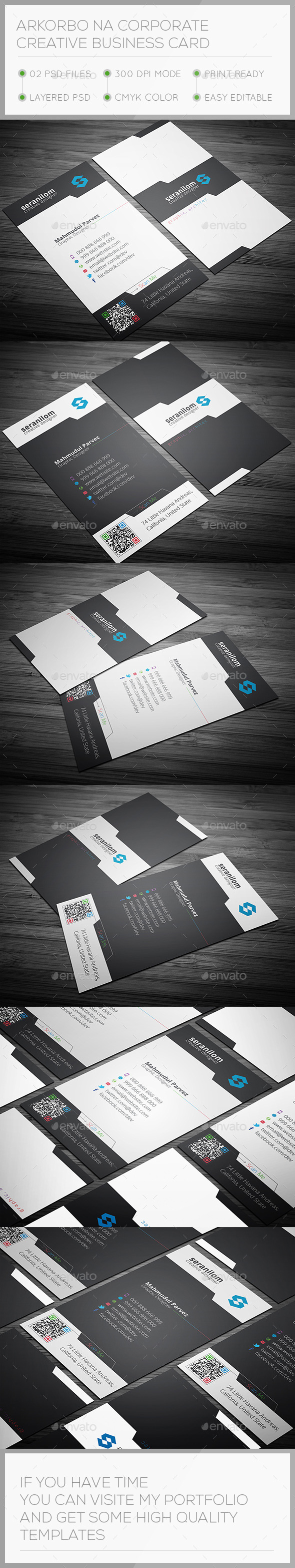 Arkorbona Corporate Creative Business Card (Corporate)