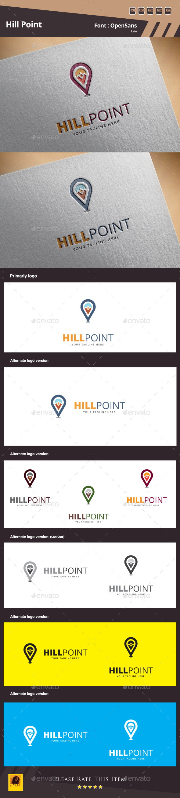 GraphicRiver Hill Point Logo Template 10439961 GraphicRiver Hill Point Logo Template 10439961