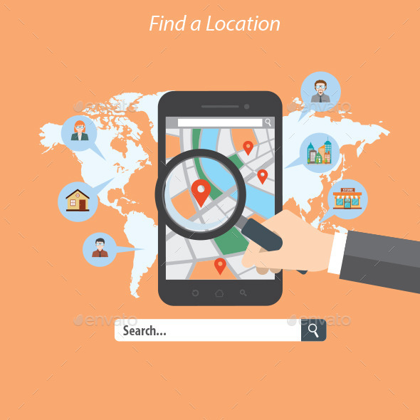 GraphicRiver Find a Location 10440420 GraphicRiver Find a Location 10440420