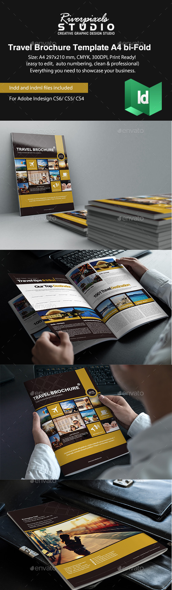 GraphicRiver Travel Brochure Template A4 Bi-Fold 10440925 GraphicRiver Travel Brochure Template A4 Bi-Fold 10440925