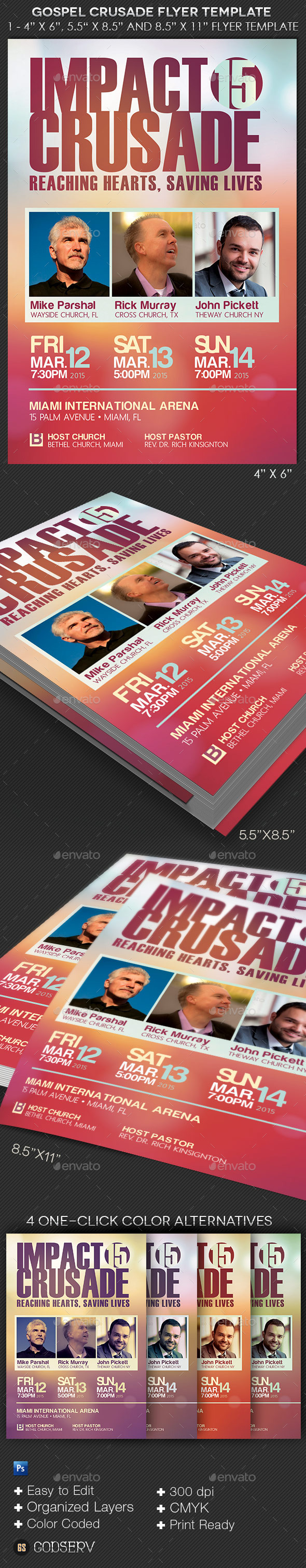 GraphicRiver Gospel Crusade Flyer Template 10440993 GraphicRiver Gospel Crusade Flyer Template 10440993