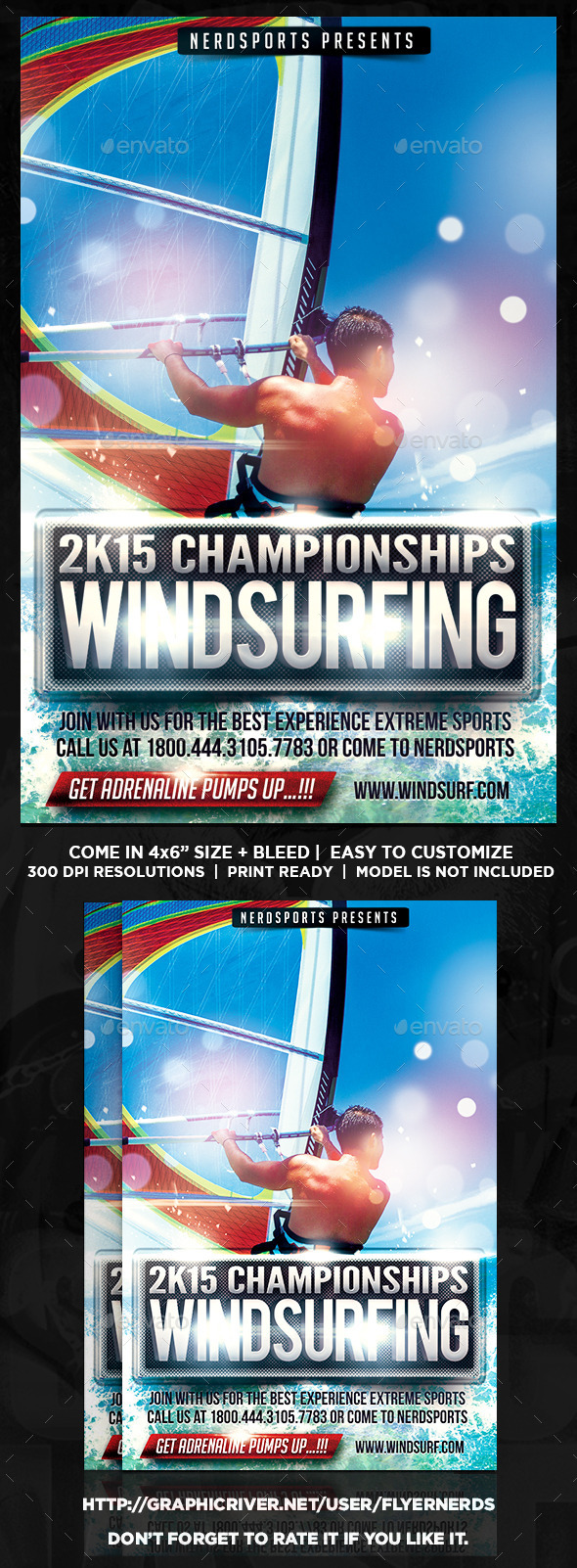 GraphicRiver Windsurfing Championships Sports Flyer 10441174 GraphicRiver Windsurfing Championships Sports Flyer 10441174