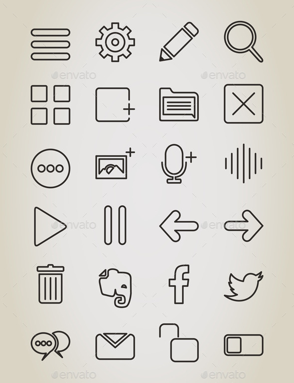 GraphicRiver Web Outline Icon 10442271 GraphicRiver Web Outline Icon 10442271