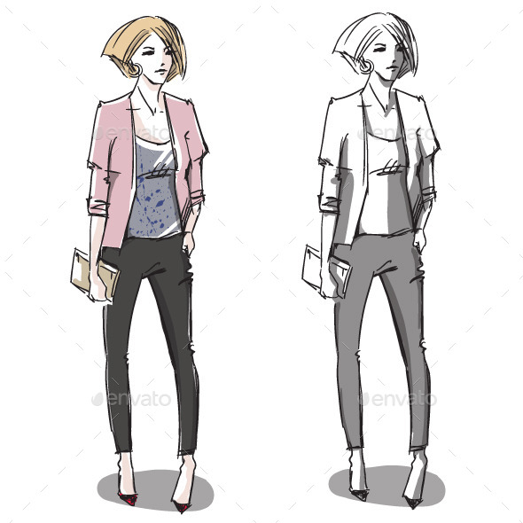 GraphicRiver Fashion Illustration 10442775 GraphicRiver Fashion Illustration 10442775