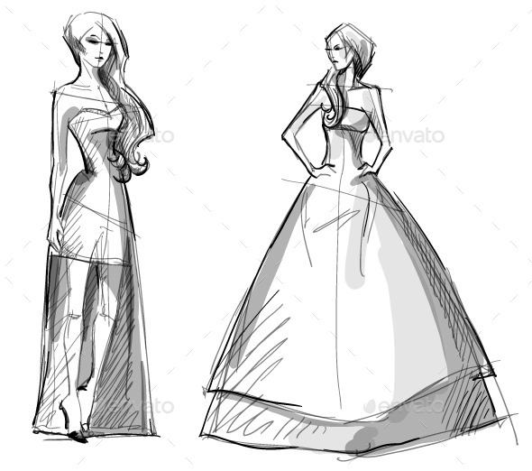 GraphicRiver Fashion Hand Drawn Illustration 10442804 GraphicRiver Fashion Hand Drawn Illustration 10442804