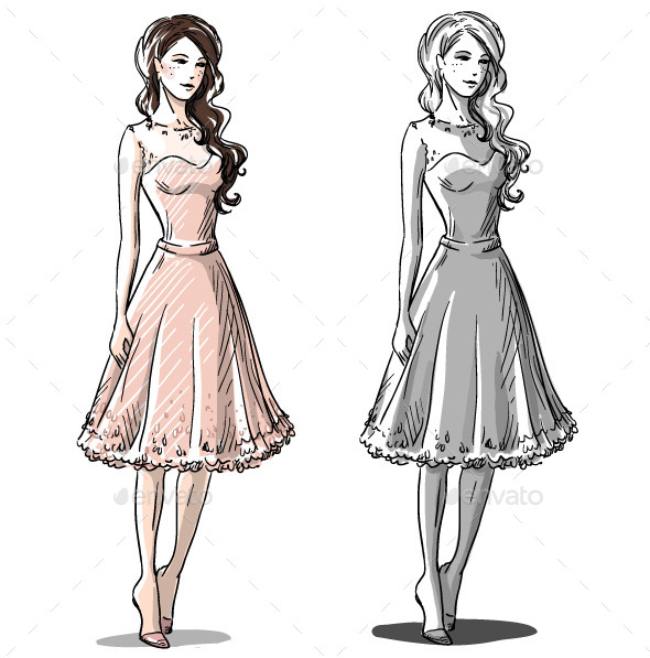 GraphicRiver Fashion Hand Drawn Illustration 10442873 GraphicRiver Fashion Hand Drawn Illustration 10442873