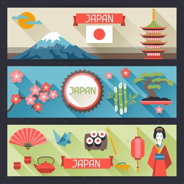 GraphicRiver Japan Banners Design 10442977 GraphicRiver Japan Banners Design 10442977