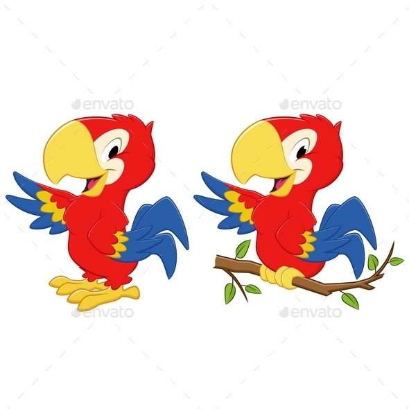 GraphicRiver Cartoon Parrot 10443631 GraphicRiver Cartoon Parrot 10443631