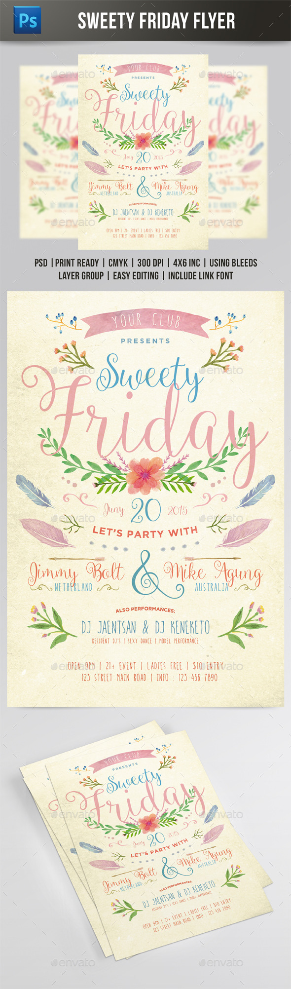 Sweety Friday Flyer (Events)