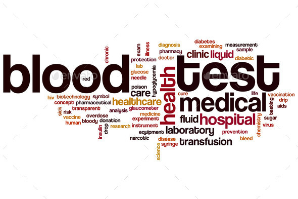 Blood test word cloud (Misc) Photo Download