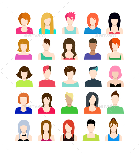 GraphicRiver Set of People Icons 10447218 GraphicRiver Set of People Icons 10447218