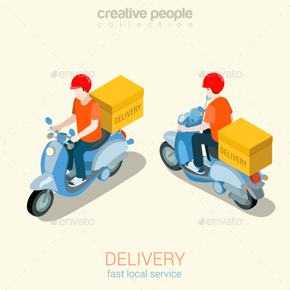 Scooter Delivery Man