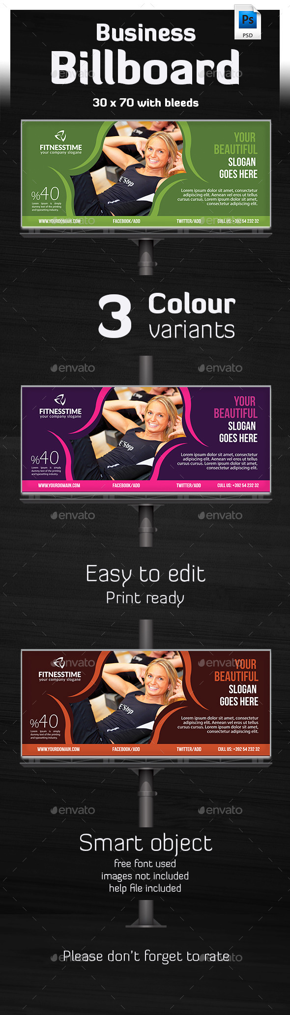 Tivato - Ultimate Billboard Template (Signage)