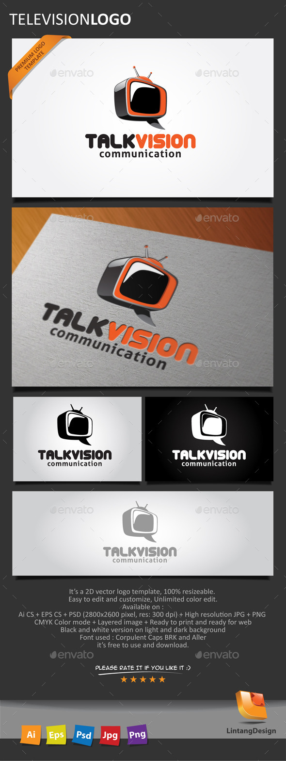 GraphicRiver Television Logo 10448085 GraphicRiver Television Logo 10448085