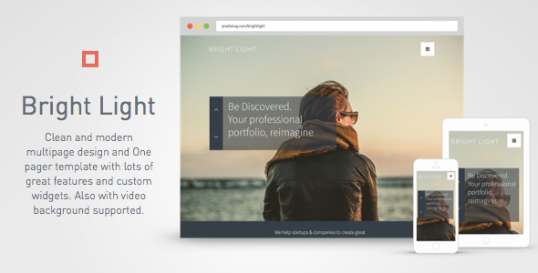 Bright Light Multipurpose Creative Template One Pager & Multipage
