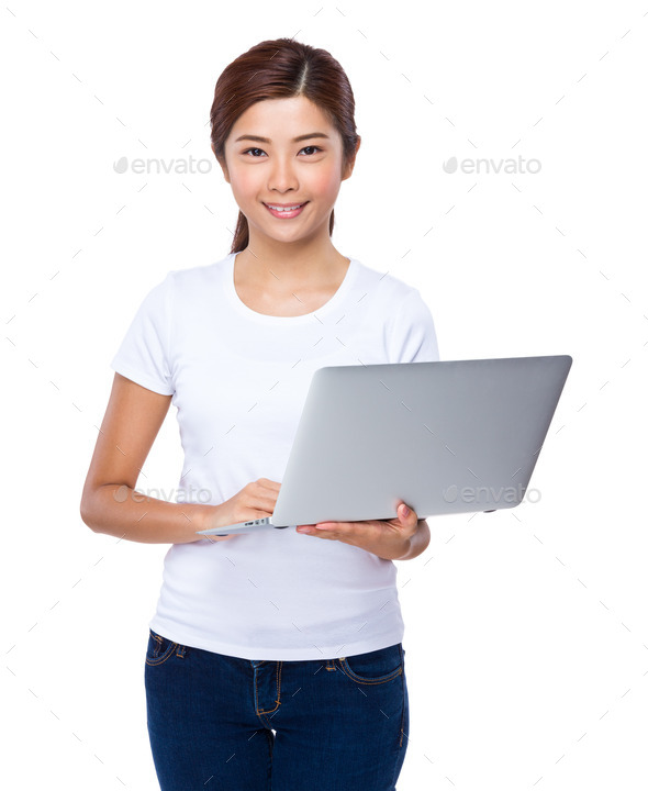 Woman use of computer (Misc) Photo Download