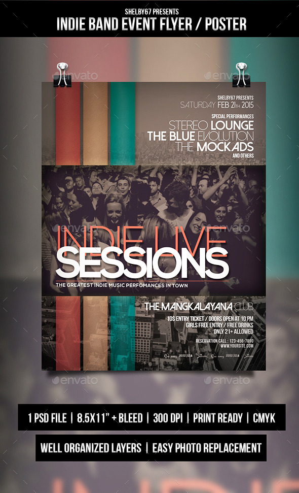 Indie Band Event Flyer / Poster (Events)