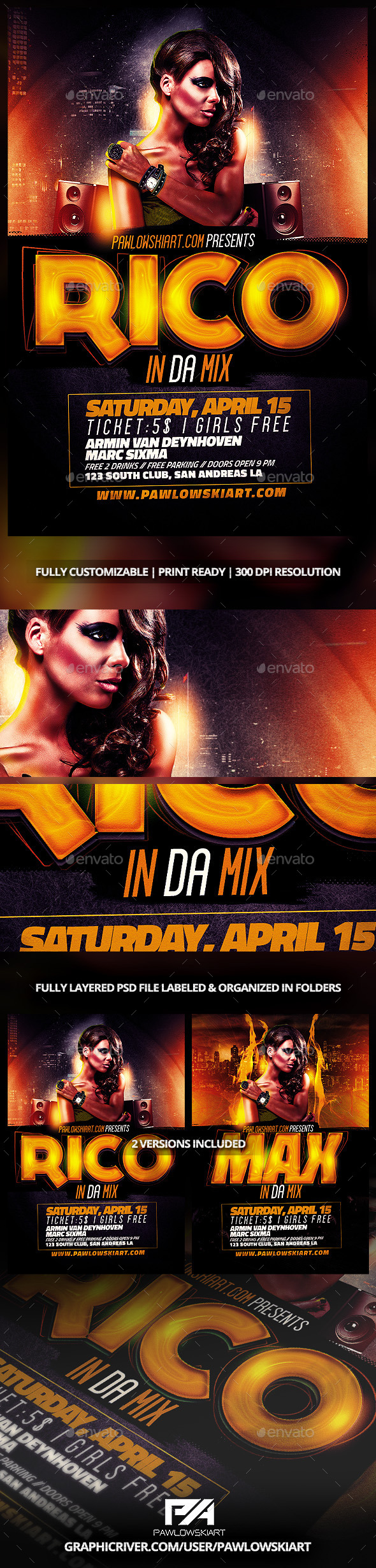 GraphicRiver CLUB DJ Flyer Template 10448676 GraphicRiver CLUB DJ Flyer Template 10448676