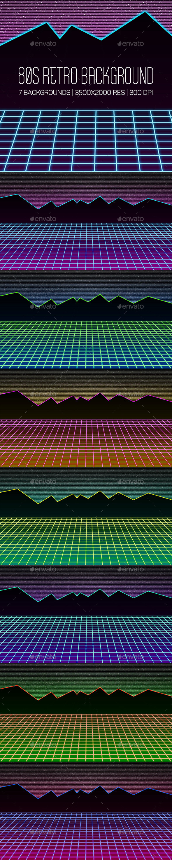 80s Retro Background