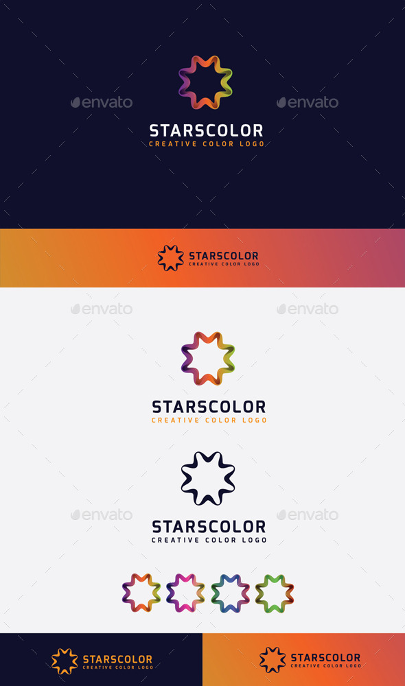 GraphicRiver Stars Colorful Logo 10448883 GraphicRiver Stars Colorful Logo 10448883