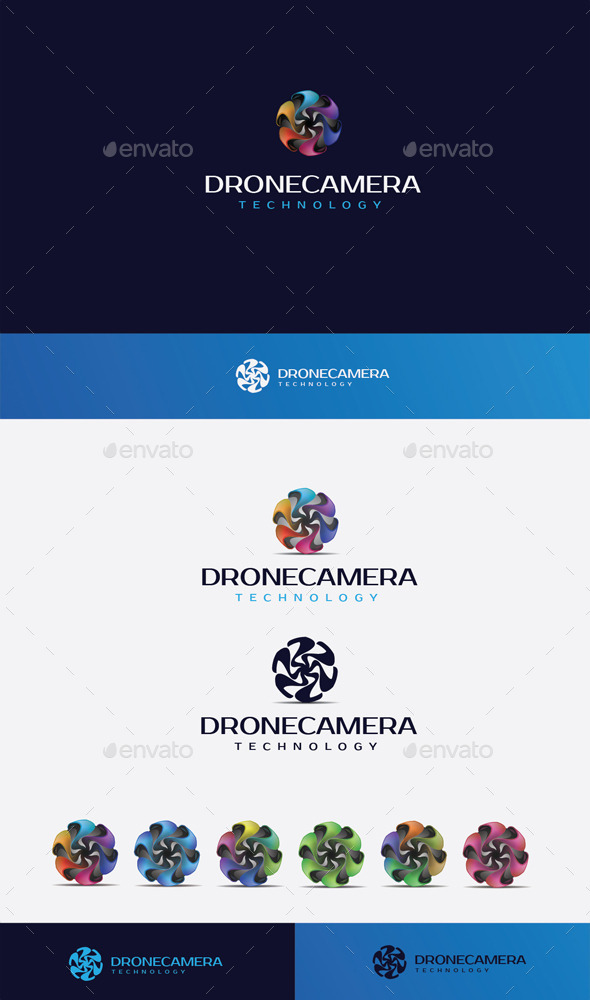 GraphicRiver Drone Camera Logo 10448889 GraphicRiver Drone Camera Logo 10448889