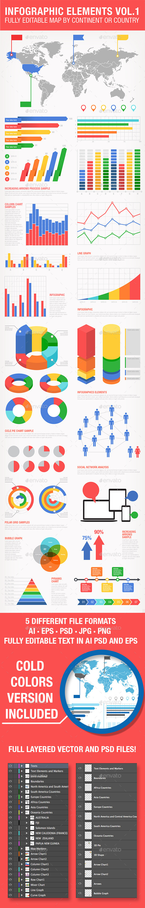 Colorful Infographics Set (Infographics)