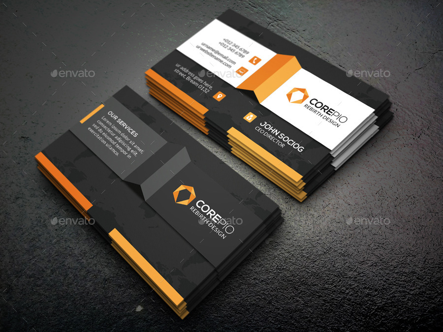 Modern Business Card by -axnorpix | GraphicRiver